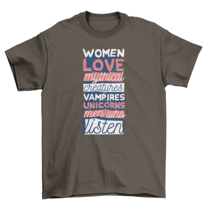 Men who listen t-shirt design