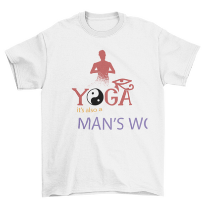 Yoga Men Quote T-shirt