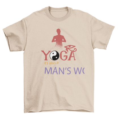 Yoga Men Quote T-shirt