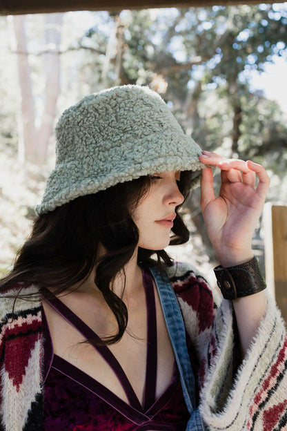 Teddy Suede Combo Reversible Bucket Hat